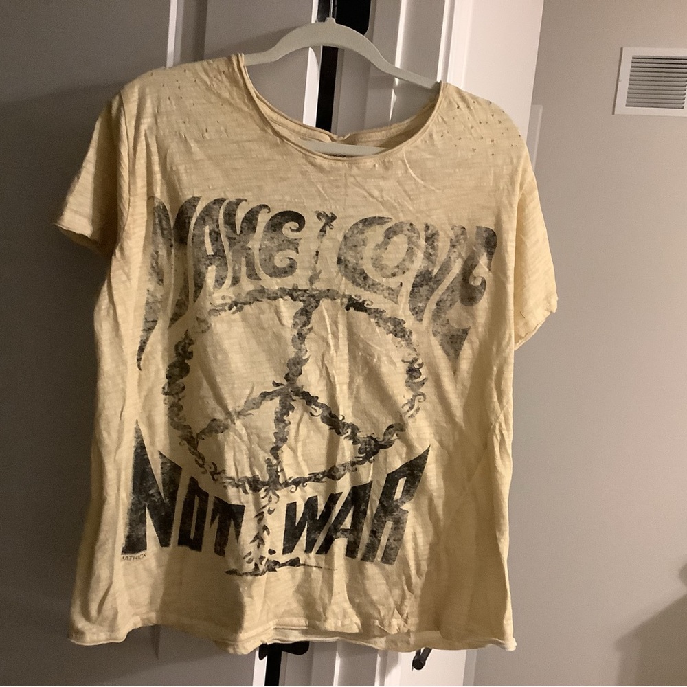 Jaded Gypsy Yellow Graphic Short Sleeve Tee